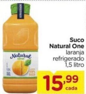 Carrefour Suco Natural One laranja refrigerado 1,5 litro oferta