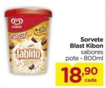 Carrefour Sorvete Blast Kibon sabores pote-800ml oferta