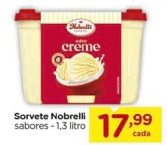 Carrefour Sorvete Nobrelli sabores - 1,3 litro oferta