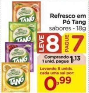 Carrefour Refresco em Pó Tang sabores-18g oferta