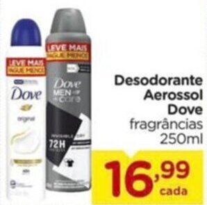 Carrefour Desodorante Aerossol Dove fragrâncias 250ml oferta