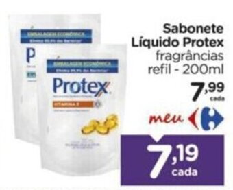 Carrefour Sabonete Líquido Protex fragrâncias refil - 200ml oferta