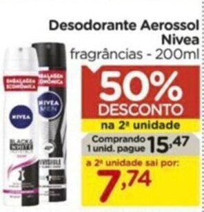 Carrefour Desodorante Aerossol Nivea fragrâncias - 200ml oferta