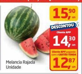 Tenda Atacado Melancia rajada unidade oferta