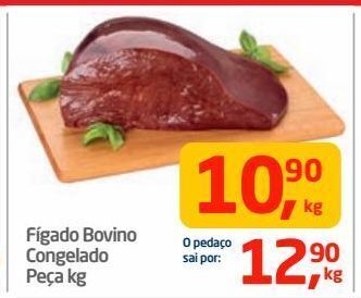 Tenda Atacado Fígado bovino congelado peça kg oferta