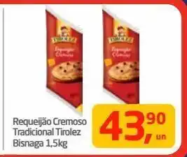 Tenda Atacado Requeijão cremoso tadicional tirolez 1,5kg oferta