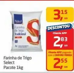 Tenda Atacado Farinha de trigo select 1kg oferta