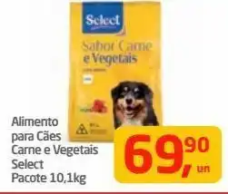 Tenda Atacado Alimento para cães carne e vegetais select pacote 10,1kg oferta