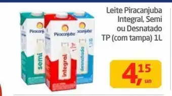Tenda Atacado Leite piracanjuba integral, semi ou desnatado tp (com tampa) 1l oferta