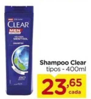 Carrefour Shampoo Clear tipos-400ml oferta