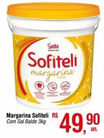 Fort Atacadista Margarina Sofiteli Com Sal Balde 3kg oferta