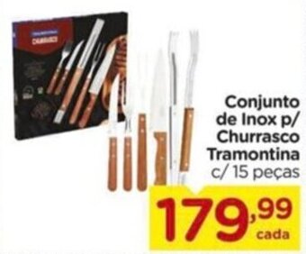 Carrefour Conjunto de Inox p/ Churrasco Tramontina c/15 peças oferta