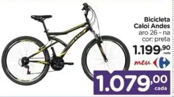 Carrefour Bicicleta Caloi Andes aro 26-na cor: preta oferta