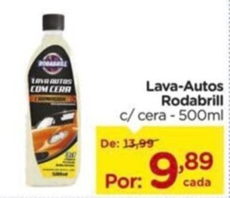 Carrefour Lava-Autos Rodabrill c/cera - 500ml oferta