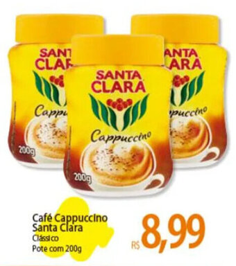 Atacadão Café Cappuccino Santa Clara Clássico Pote com 200g oferta