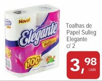 Mineirão Atacarejo Toalhas de Papel Sulleg Elegante c/2 oferta