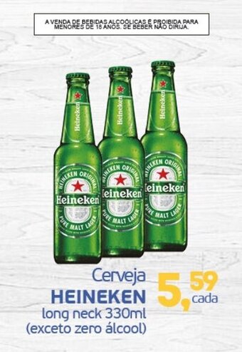 Cometa Supermercados Cerveja HEINEKEN long neck 330ml (exceto zero álcool) oferta