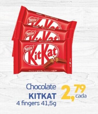 Cometa Supermercados Chocolate KITKAT 4 fingers 41,5g oferta
