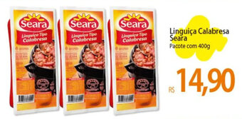 Atacadão Linguiça Calabresa Seara Pacote com 400g oferta