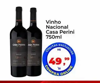Tonin Superatacado Vinho nacional casa perini 750ml oferta