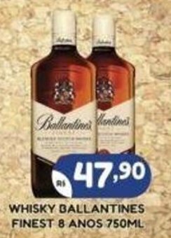 Bramil Supermercados WHISKY BALLANTINES FINEST 8 ANOS 750ML oferta