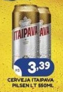 CERVEJA ITAIPAVA PILSEN LT 550ML