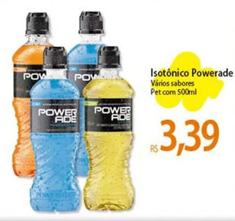 Atacadão Isotônico Powerade Vários sabores Pet com 500ml oferta