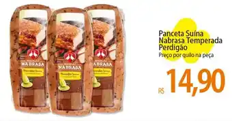 Atacadão Panceta Suína Nabrasa Temperada Perdigão Preço por quilo na peça oferta