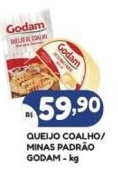 Bramil Supermercados QUEIJO COALHO/ MINAS PADRÃO GODAM - kg oferta