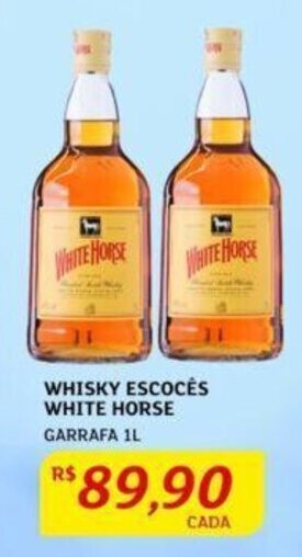 WHISKY ESCOCÊS WHITE HORSE GARRAFA 1L