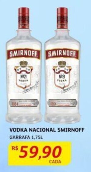 Assaí Atacadista VODKA NACIONAL SMIRNOFF GARRAFA 1,75L oferta