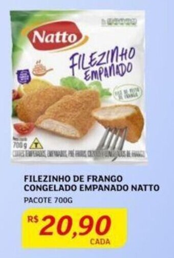 Assaí Atacadista FILEZINHO DE FRANGO CONGELADO EMPANADO NATTO PACOTE 700G oferta