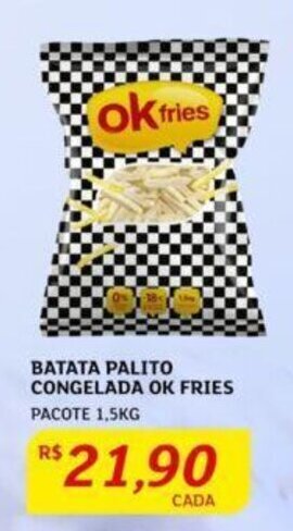 Assaí Atacadista BATATA PALITO CONGELADA OK FRIES PACOTE 1,5KG oferta