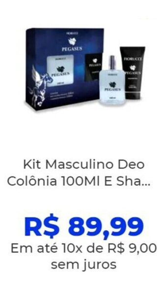 Kit Masculino Deo Colônia 100MI E Sha...