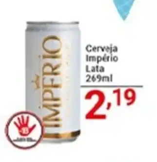 X Supermercados Cerveja Império lata 269ml oferta
