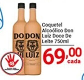 X Supermercados Coquetel Alcoólico Don Luiz Doce De Leite 750ml oferta