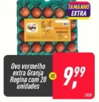 Frangolândia Ovo vermelho Extra Granja Regina com 20 unidades oferta