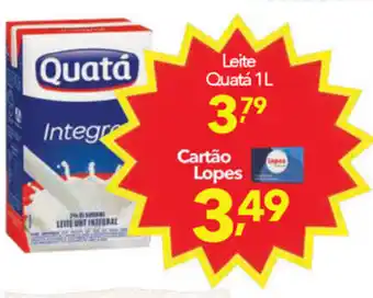 Lopes Supermercados Leite Quata 1L oferta