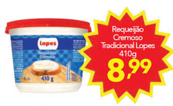 Requeijao Cremoso Tradicional Lopes 410g