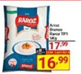 X Supermercados Arroz Branco Raroz Tp1 5kg oferta