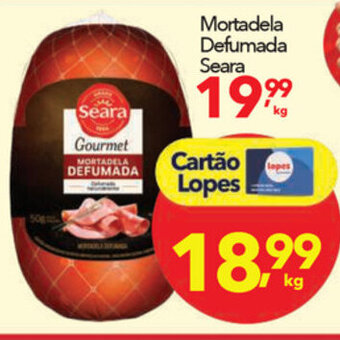 Lopes Supermercados Mortadela Defumada Seara 1kg oferta