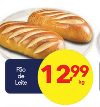 Lopes Supermercados Pao de Leite 1kg oferta