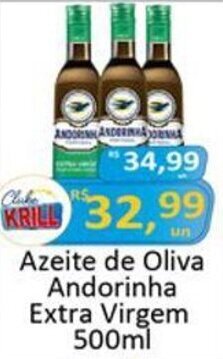 Rede Krill Azeite de Oliva Andorinha Extra Virgem 500ml oferta