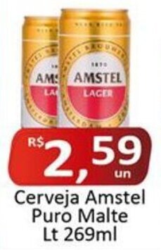Rede Krill Cerveja Amstel Puro Malte Lt 269ml oferta
