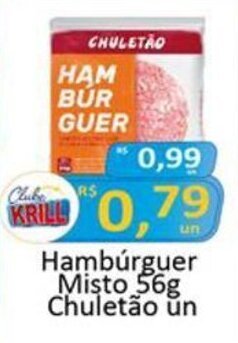 Rede Krill Hambúrguer Misto 56g Chuletão un oferta