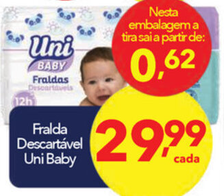 Fralda Descartavel Uni Baby