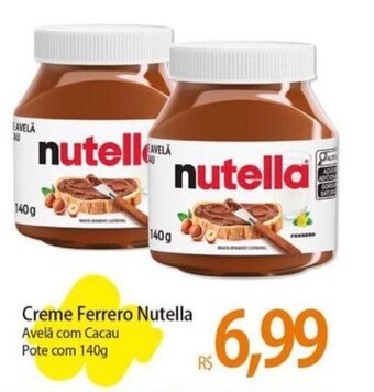 Atacadão Creme Ferrero Nutella Avelã com Cacau Pote com 140g oferta