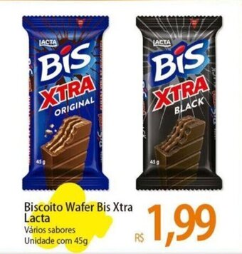 Atacadão Biscoito Wafer Bis Xtra Lacta Vários sabores Unidade com 45g oferta