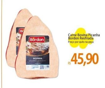 Atacadão Carne Bovina Picanha Bordon Resfriada Preço por quilo na peça oferta