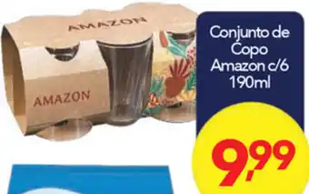 Lopes Supermercados Conjunto de Copo Amazon c/6 190ml oferta